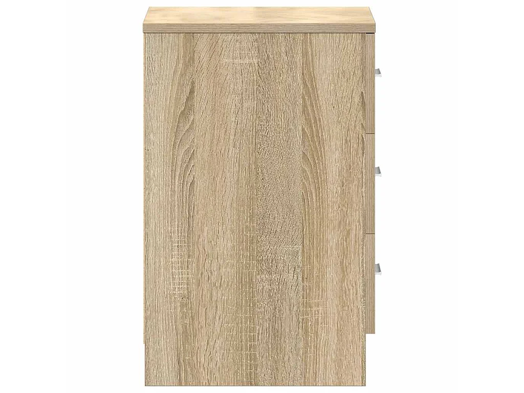Nachtkastjes 2 st 38x35x56 cm bewerkt hout sonoma eikenkleurig