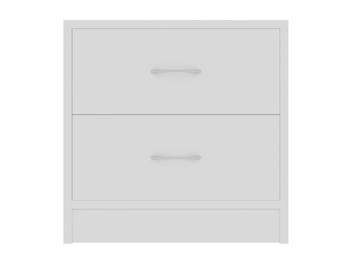 Mesita de noche madera contrachapada blanco 40x30x40 cm