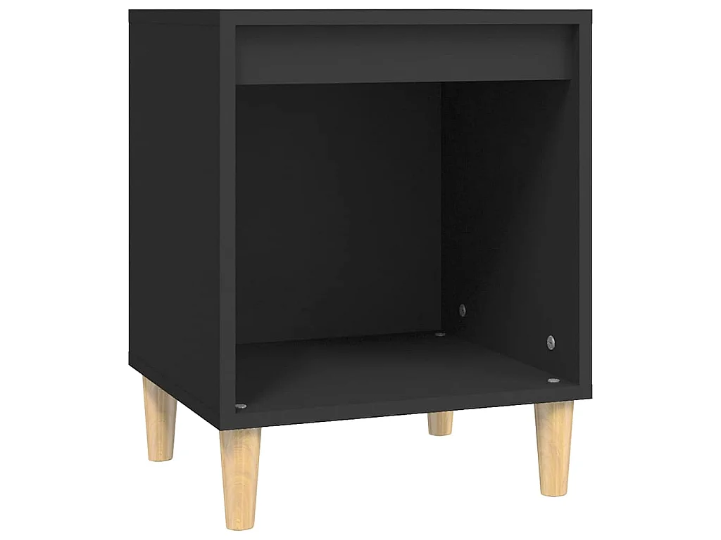 Tables de chevet 2 pcs Noir 40x35x50 cm