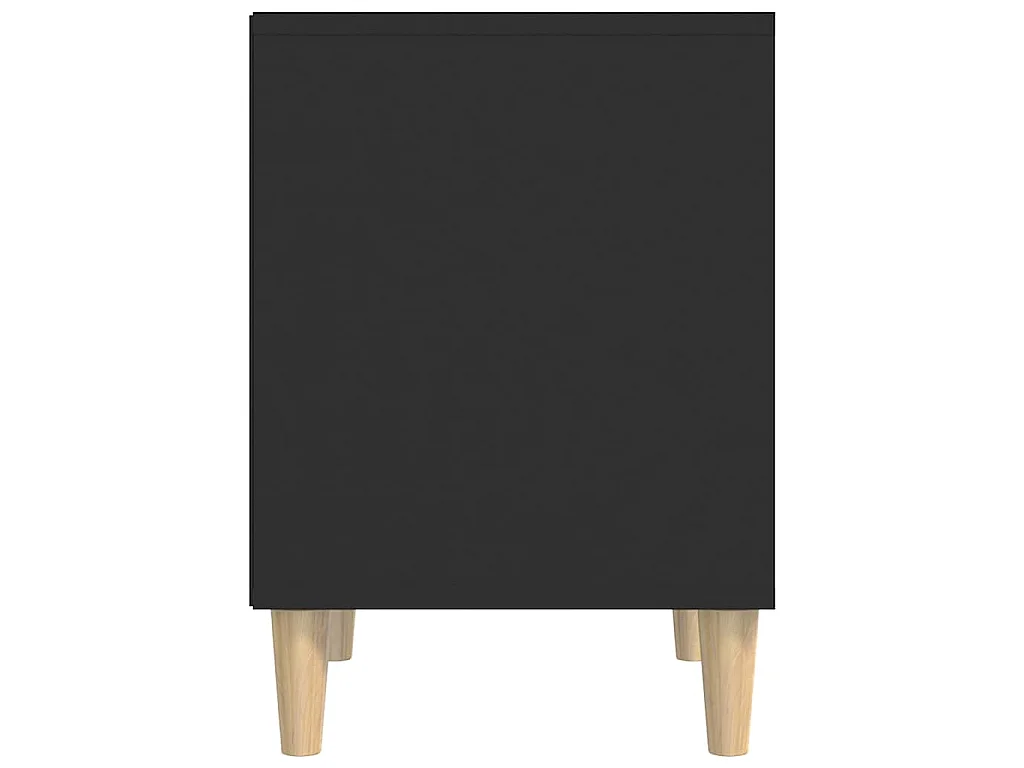 Tables de chevet 2 pcs Noir 40x35x50 cm