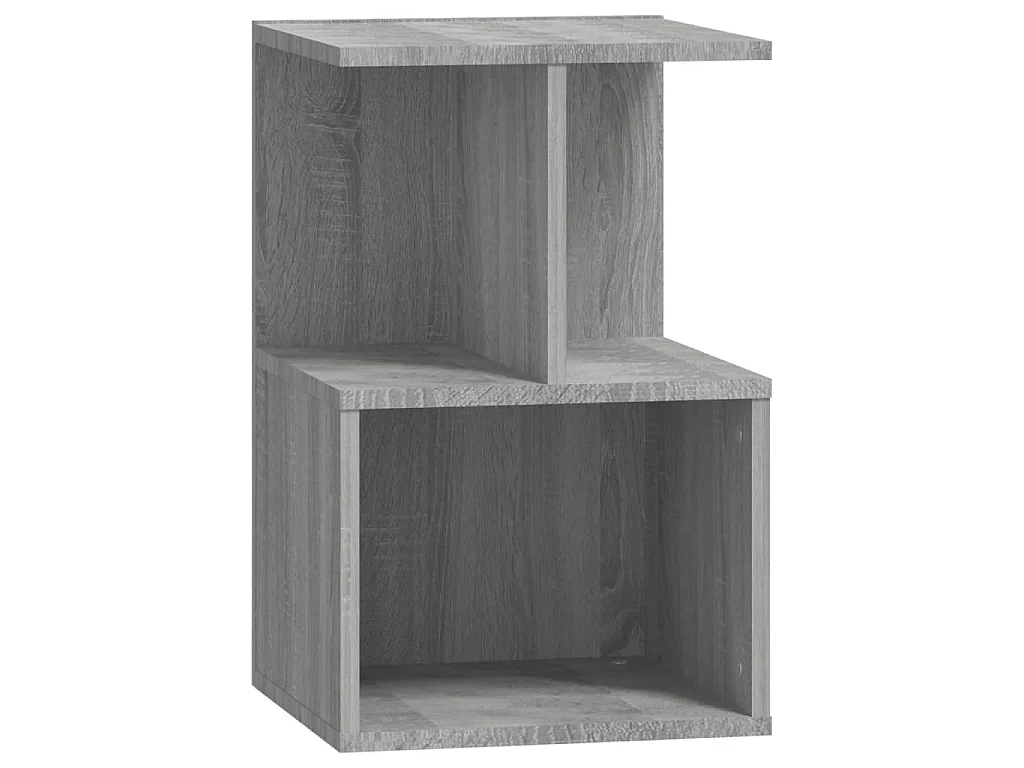 Table de chevet Sonoma gris 35x35x55 cm Bois d'ingénierie