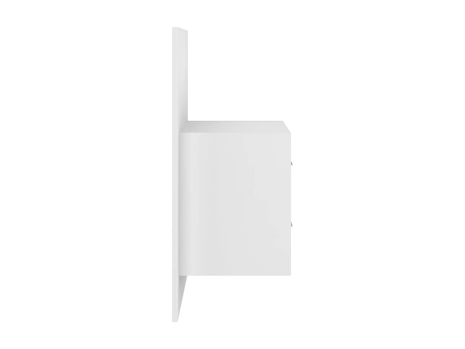 Table de chevet murale Blanc