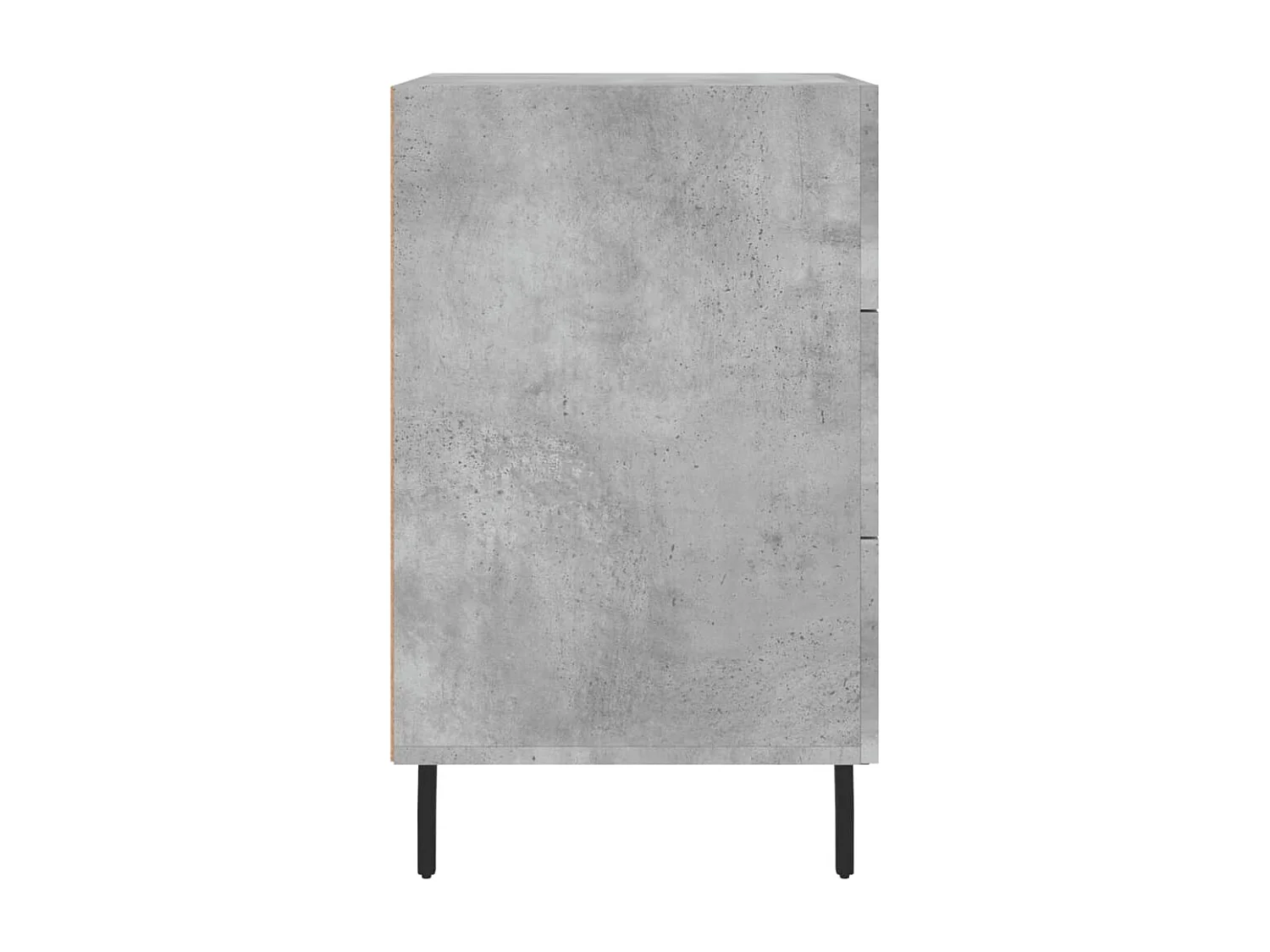 Table de chevet gris béton 40x40x66 cm bois d'ingénierie