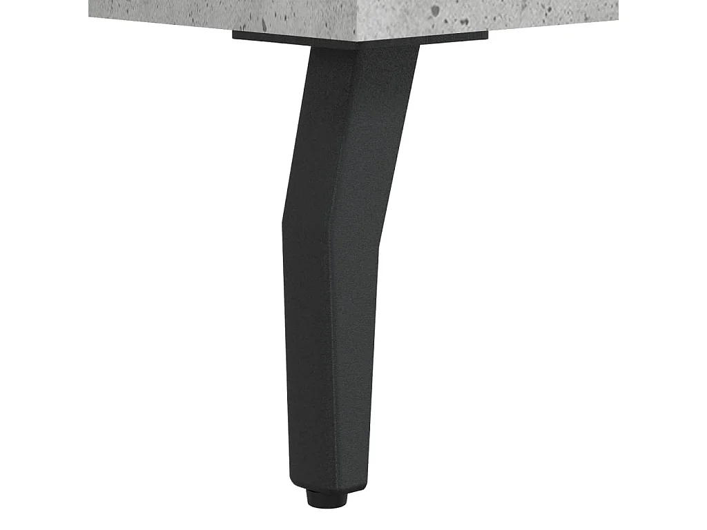 Table de chevet gris béton 40x40x66 cm bois d'ingénierie