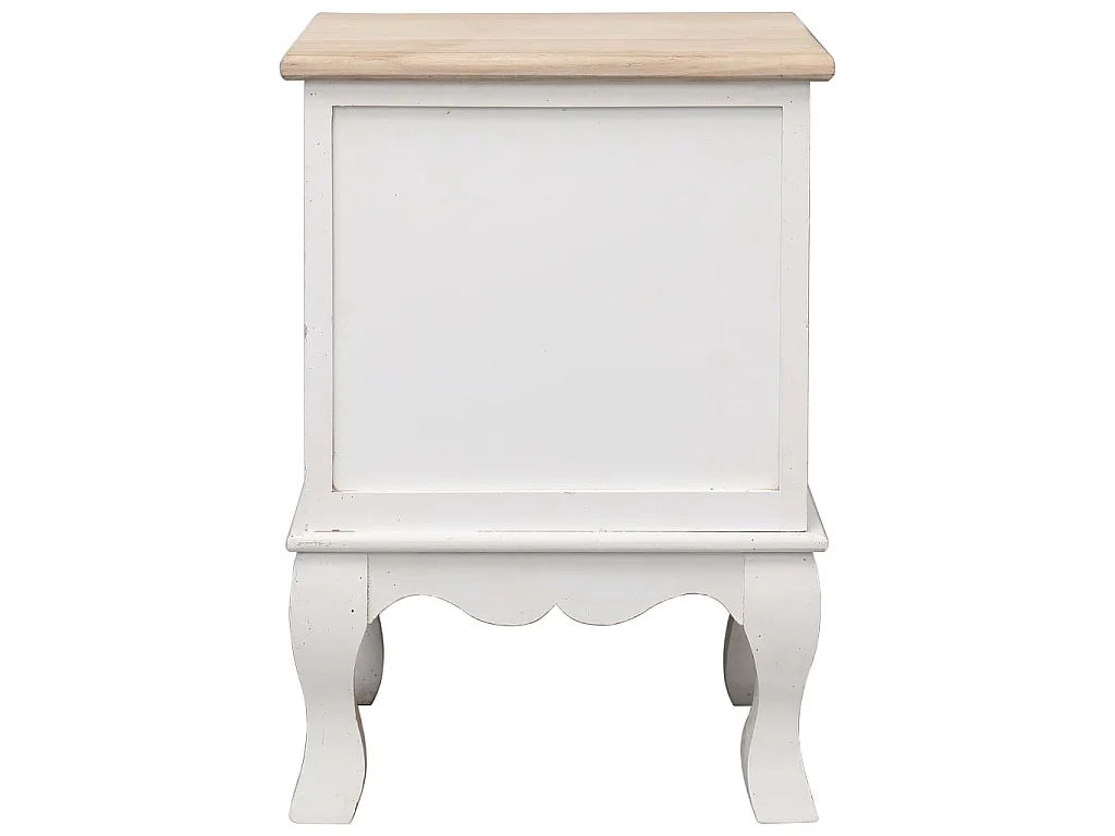 Comodini 2 pz 35x30x50 cm in Legno di Paulownia
