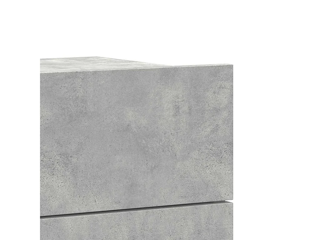Tables de chevet 2 pcs Gris béton 40x30x30 cm Bois ingénierie