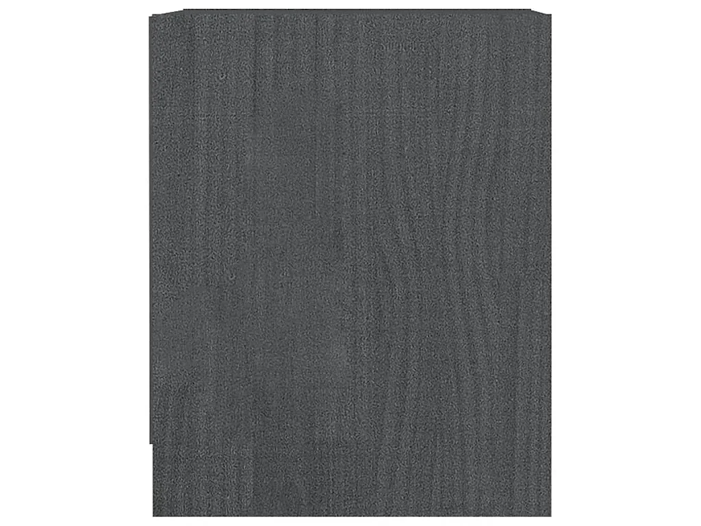 Tables de chevet 2 pcs Gris 35,5x33,5x41,5cm Bois de pin massif