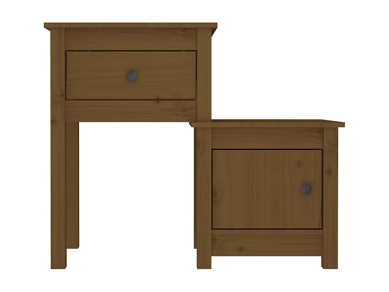 Table de chevet Marron miel 79,5x38x65,5 cm Bois de pin massif