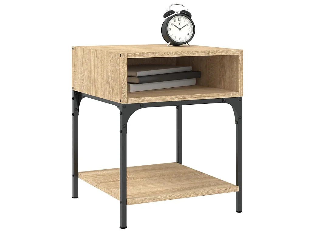 Table de chevet chêne sonoma 40x41x50 cm bois d'ingénierie
