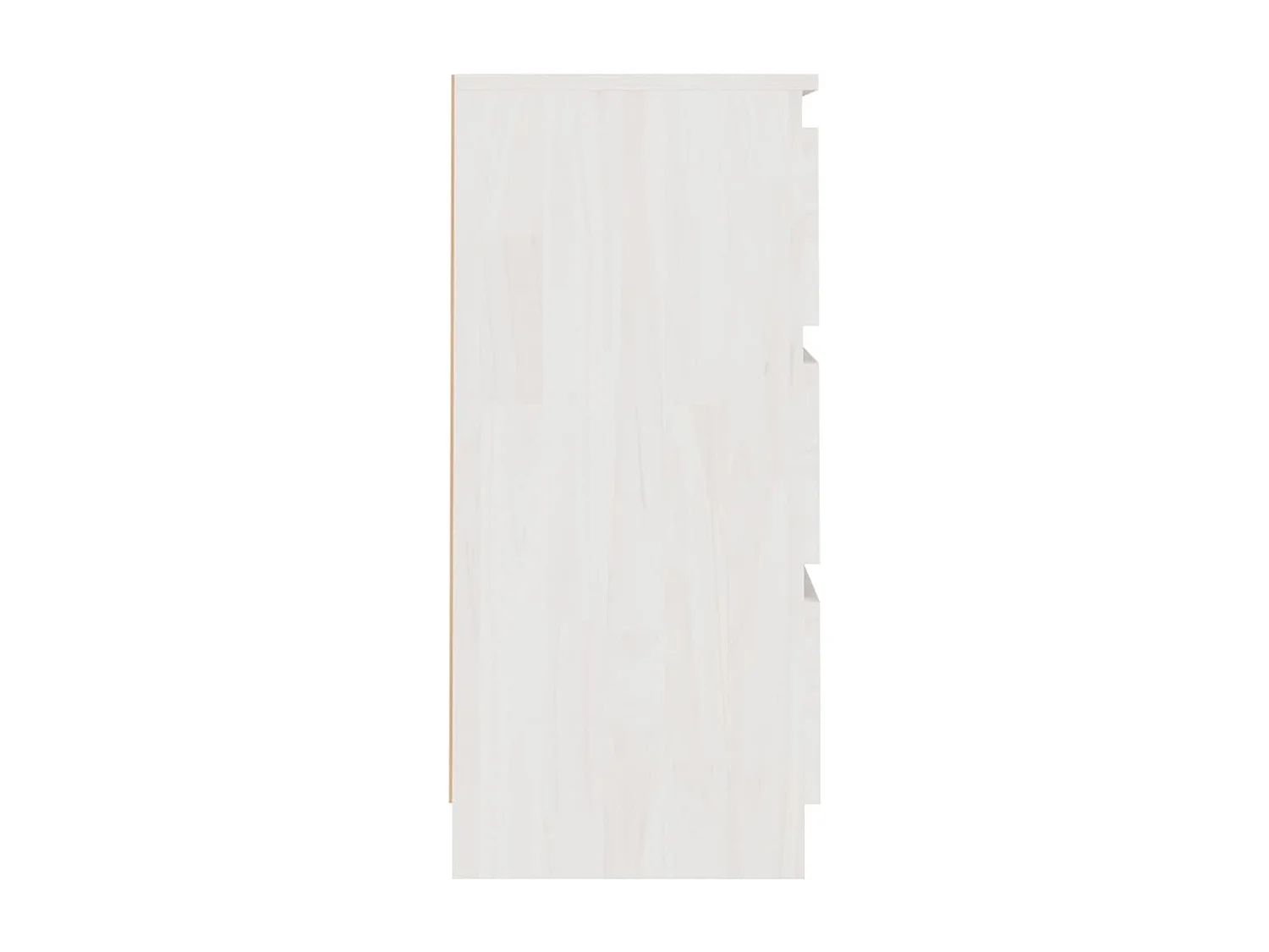 Table de chevet Blanc 40x29,5x64 cm Bois de pin solide