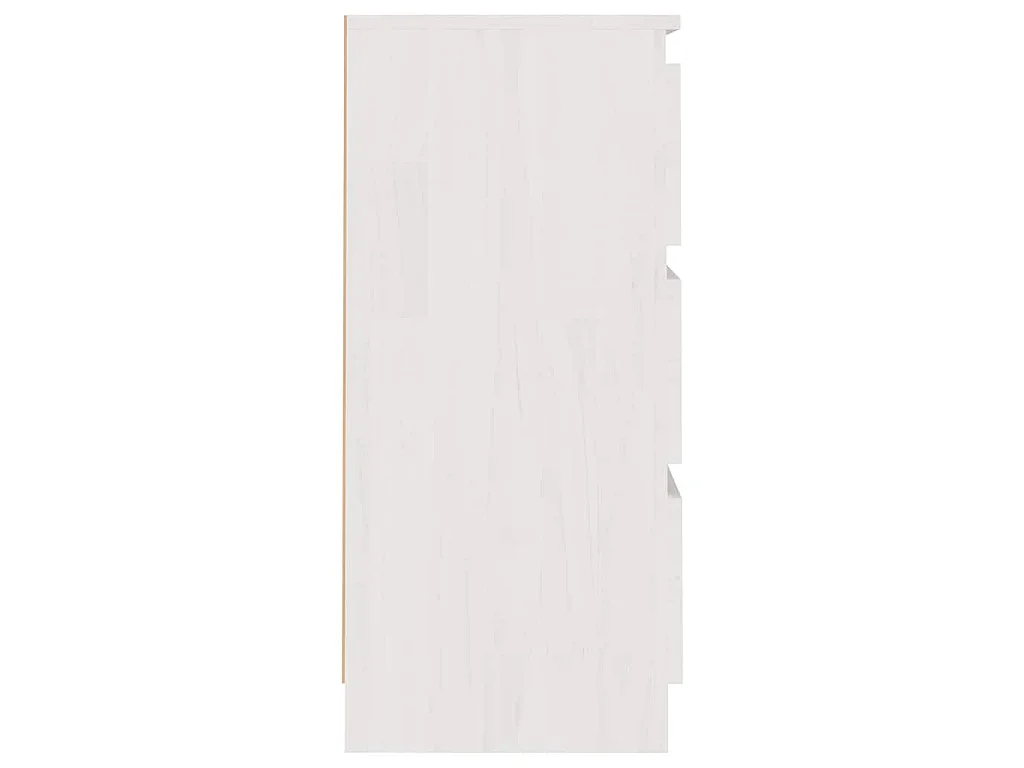 Mesa de cabeceira 40x29,5x64 cm madeira de pinho maciça branco