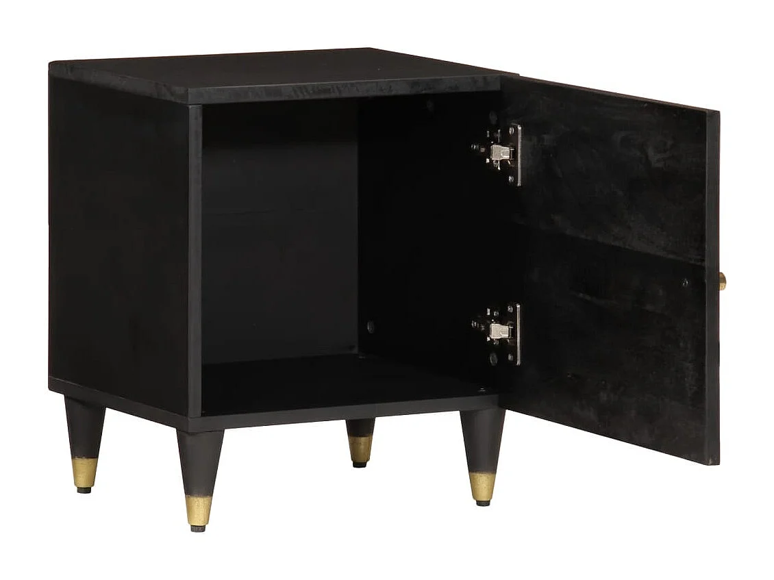 Comodino 40x33x46 cm in Legno Massello di Mango