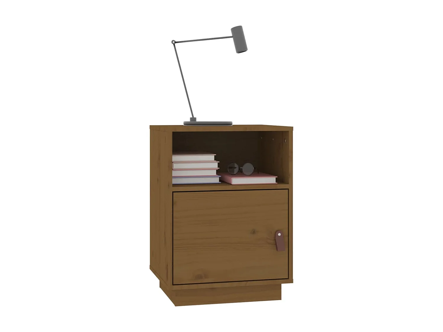 Nachtkastjes 2 st 40x34x55 cm massief grenenhout honingbruin