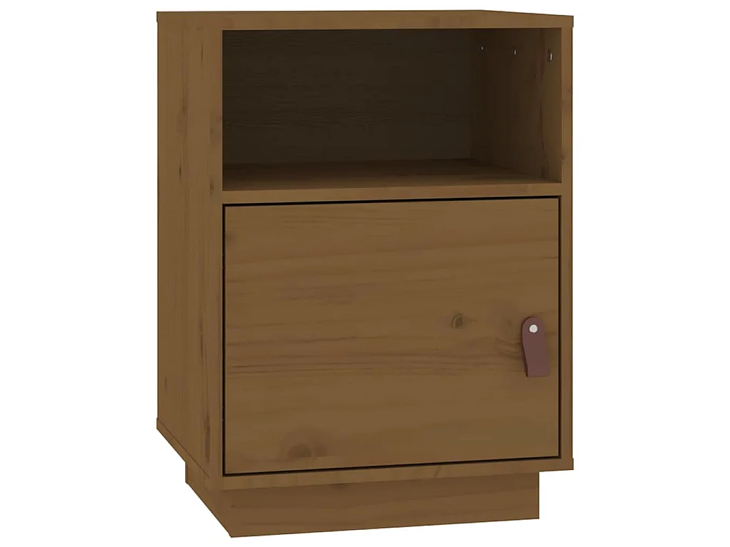 Tables de chevet 2pcs Marron miel 40x34x55cm Bois de pin massif