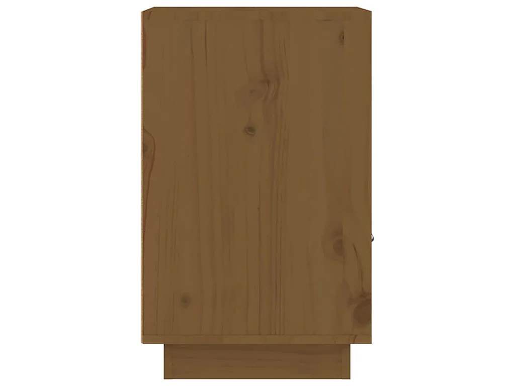Tables de chevet 2pcs Marron miel 40x34x55cm Bois de pin massif
