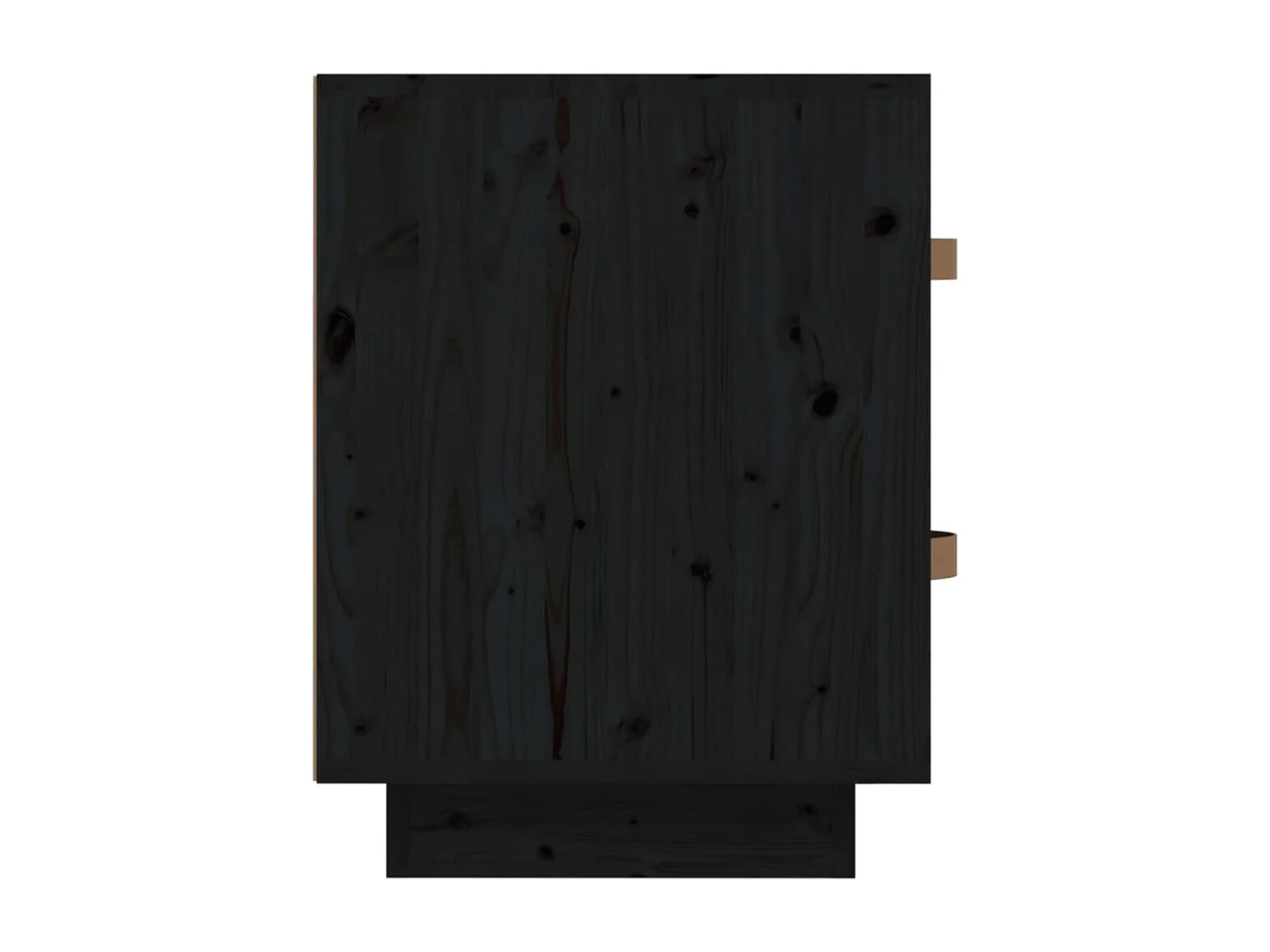   Table de chevet Noir 40x34x45 cm Bois de pin massif