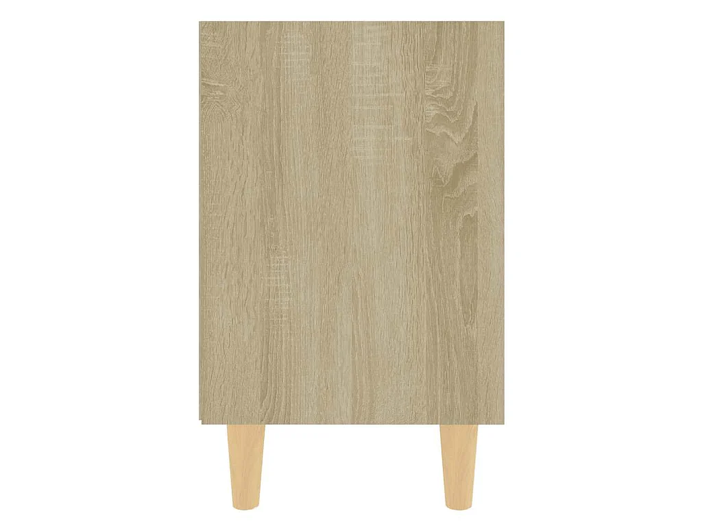 Table de chevet avec pieds en bois Chêne sonoma 40x30x50 cm