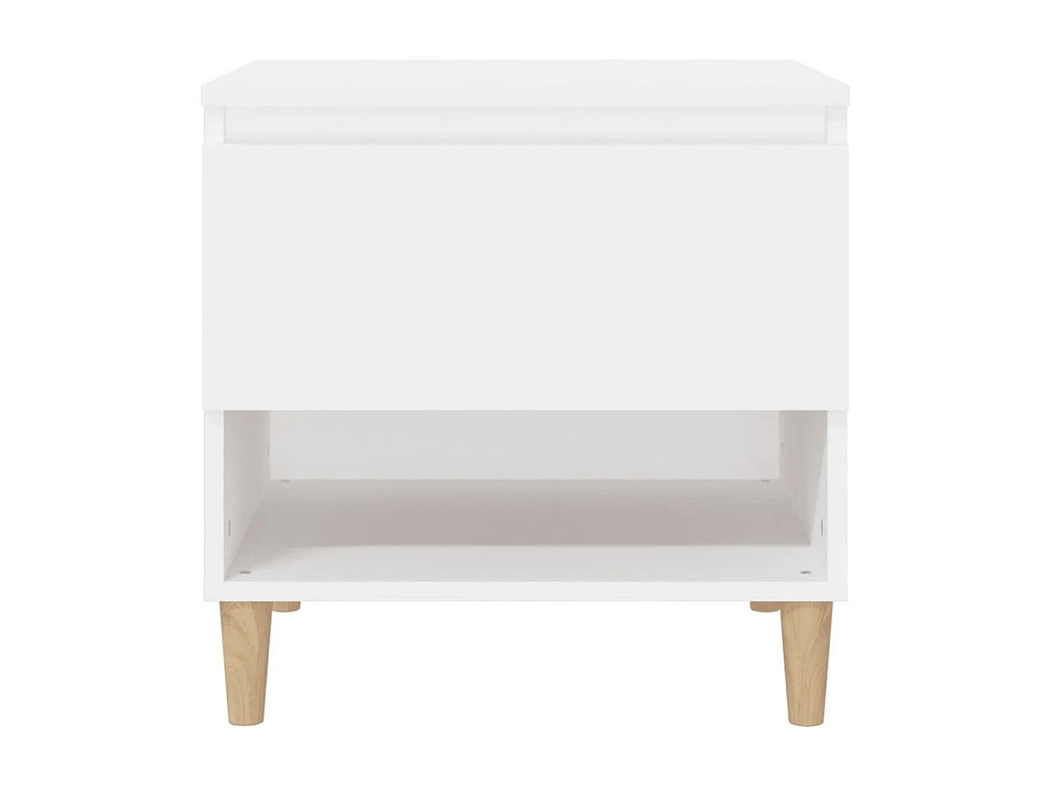 Nachtkastjes 2 st 50x46x50 cm bewerkt hout wit