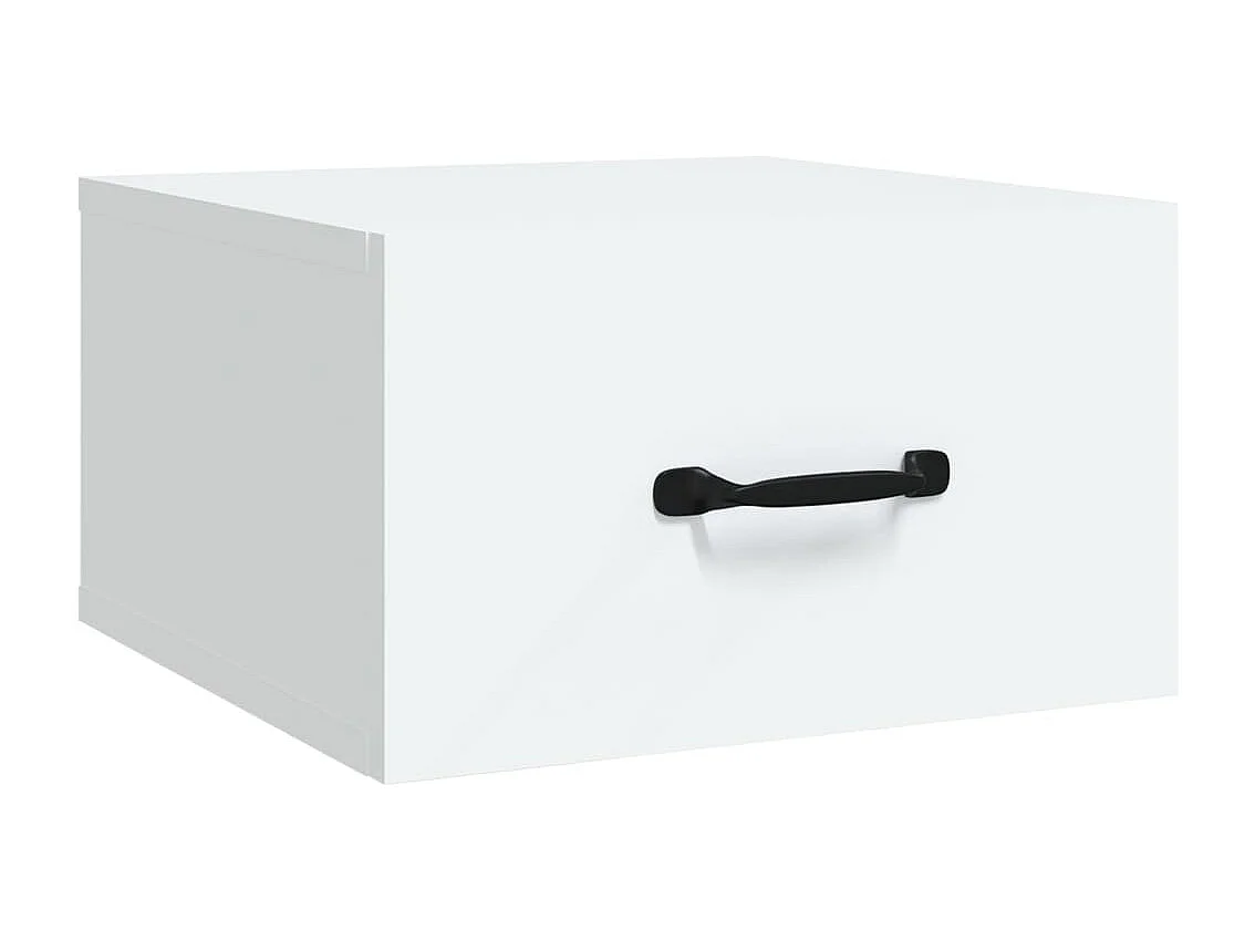 Tables de chevet murales 2 pcs blanc 35x35x20 cm