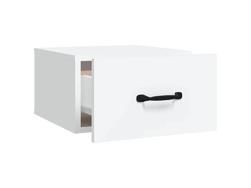 Tables de chevet murales 2 pcs blanc 35x35x20 cm