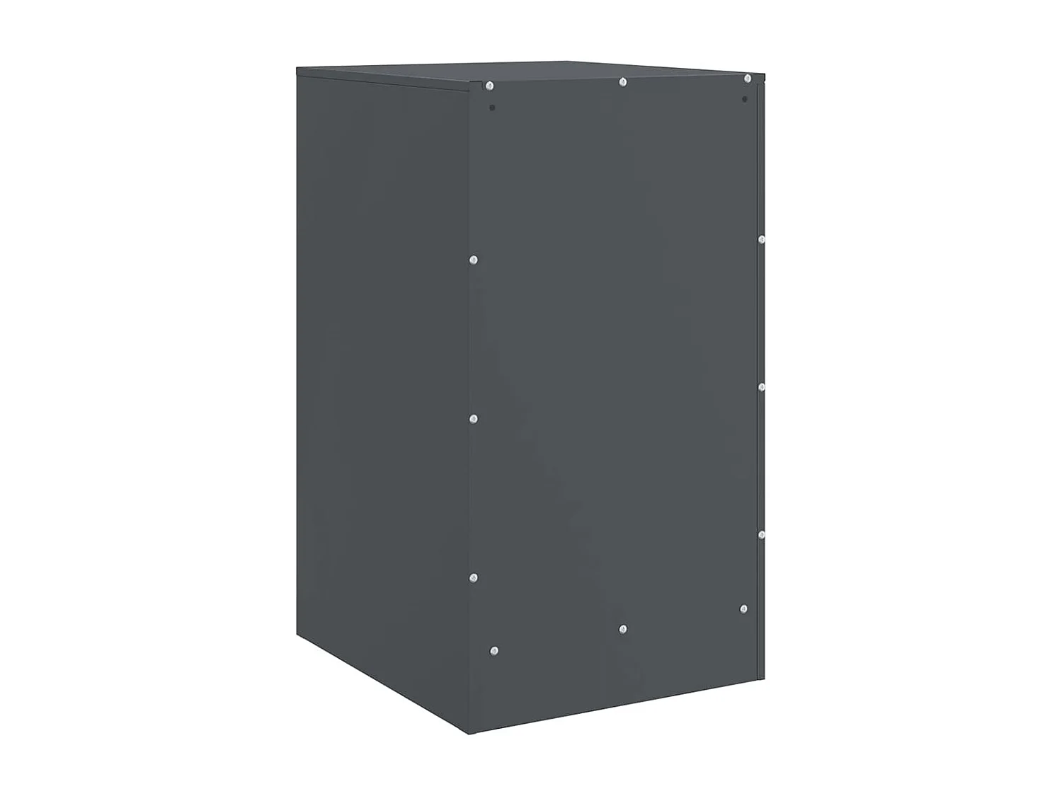 Nachtkastje 34,5x39x62 cm staal antracietkleurig