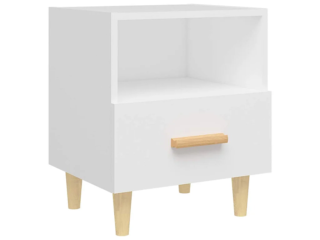 Mesas de cabeceira 2 pcs 40x35x47 cm branco