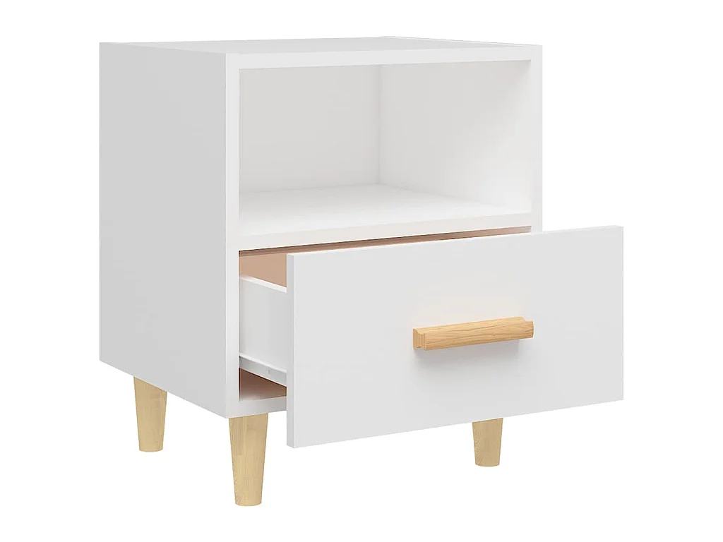 Mesas de cabeceira 2 pcs 40x35x47 cm branco