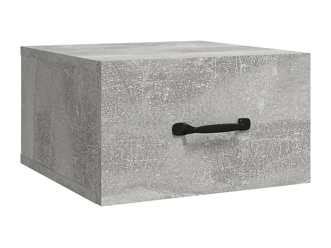 Wand-Nachttische 2 Stk. Betongrau 35x35x20 cm
