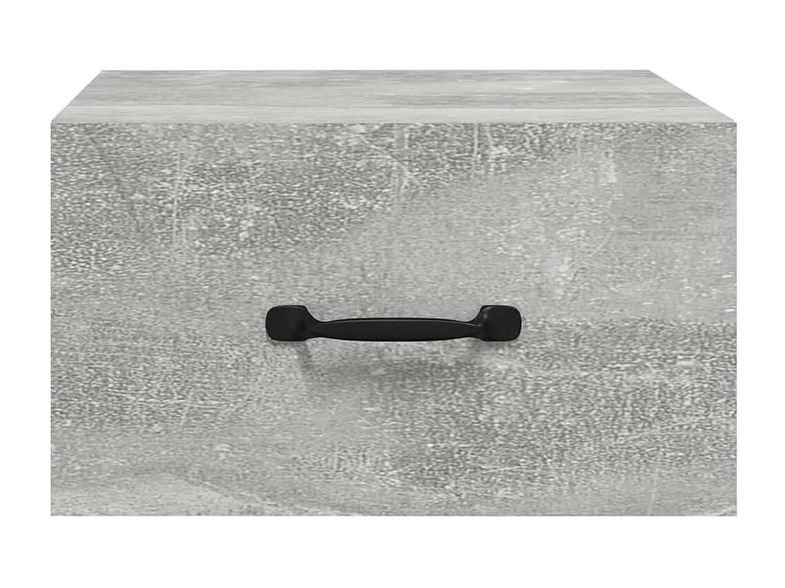 Wand-Nachttische 2 Stk. Betongrau 35x35x20 cm