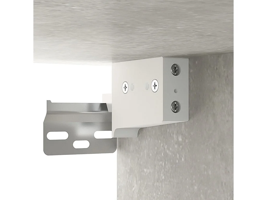 Wand-Nachttische 2 Stk. Betongrau 35x35x20 cm