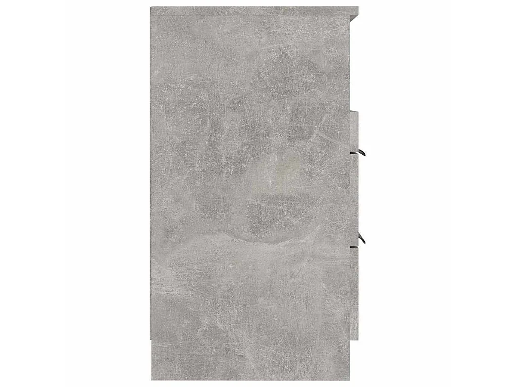 Tables de chevet 2 pcs Gris béton Bois d'ingénierie