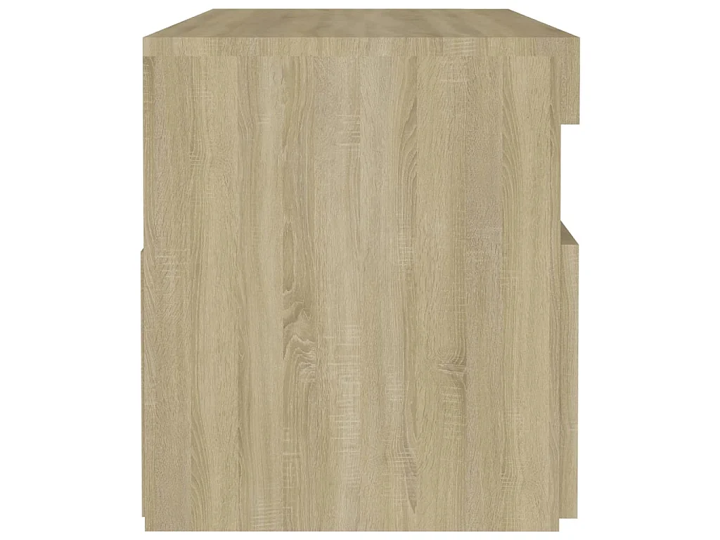 Nachttisch LED-Leuchten Sonoma-Eiche 60x35x40cm Holzwerkstoff