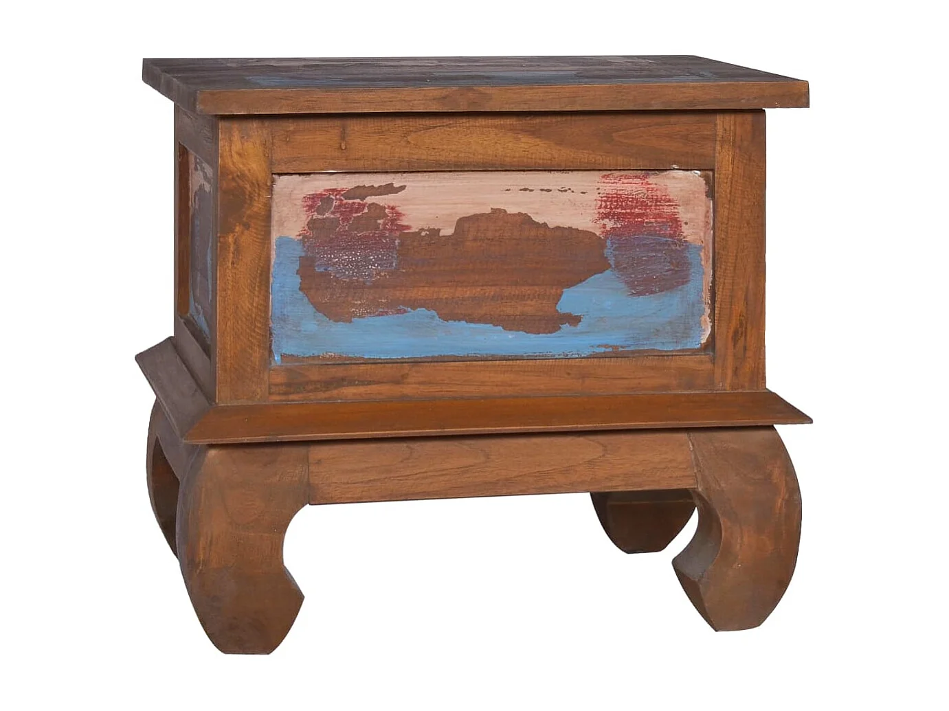 Table de chevet 45x35x40 cm Bois de teck de récupération