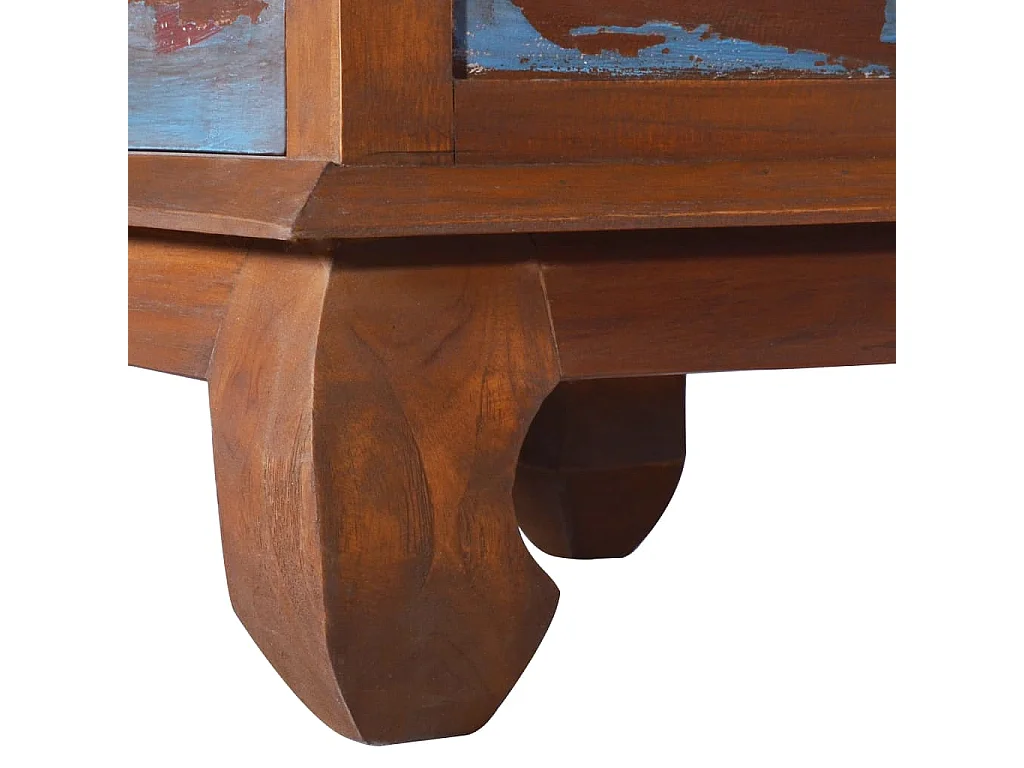 Table de chevet 45x35x40 cm Bois de teck de récupération