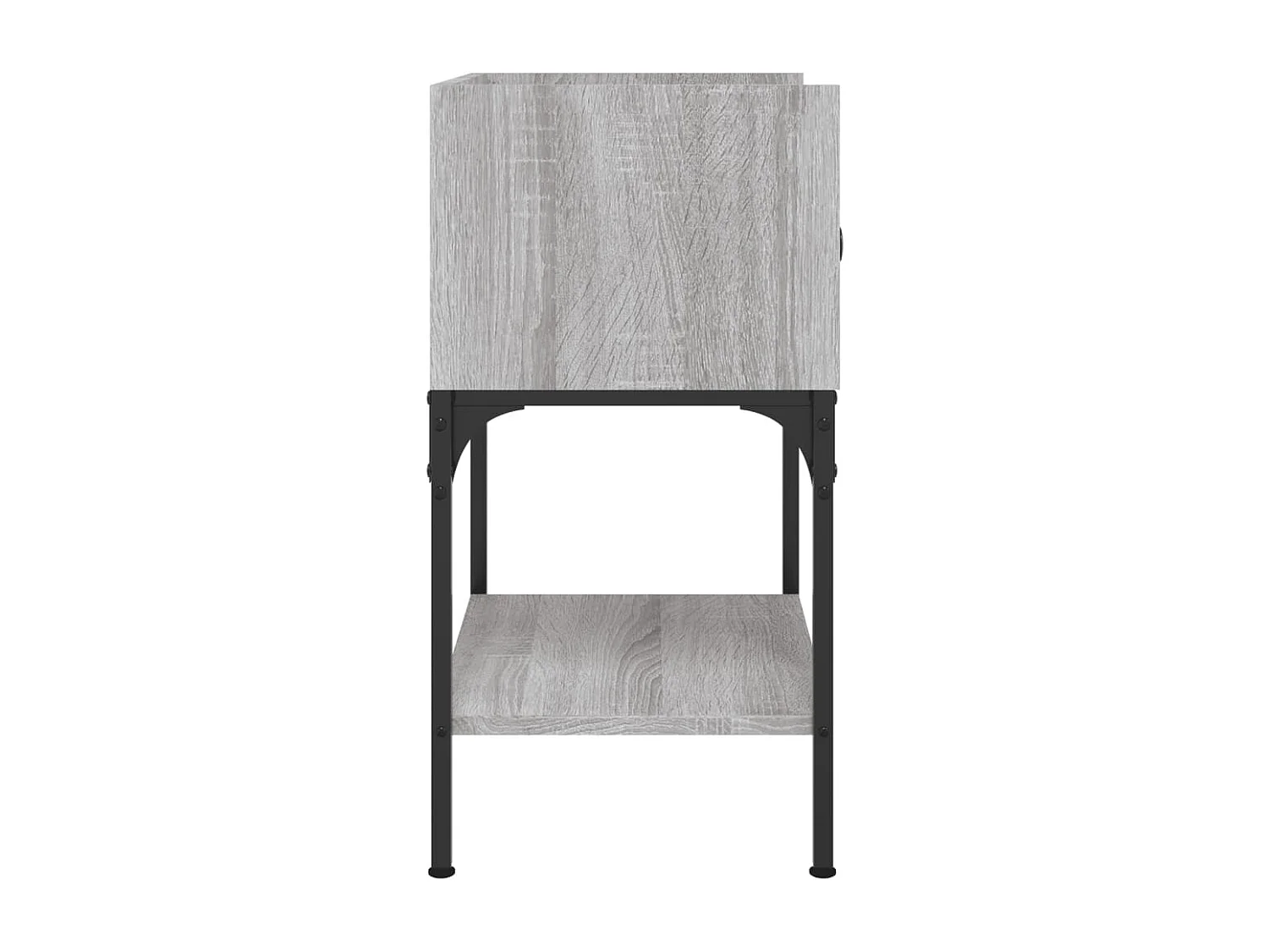 Nachtkastje 40,5x31x60 cm bewerkt hout grijs sonoma