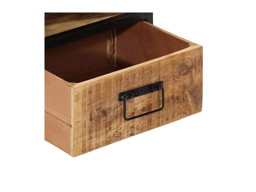 Comodino 40x35x50 cm in Legno Massello di Mango