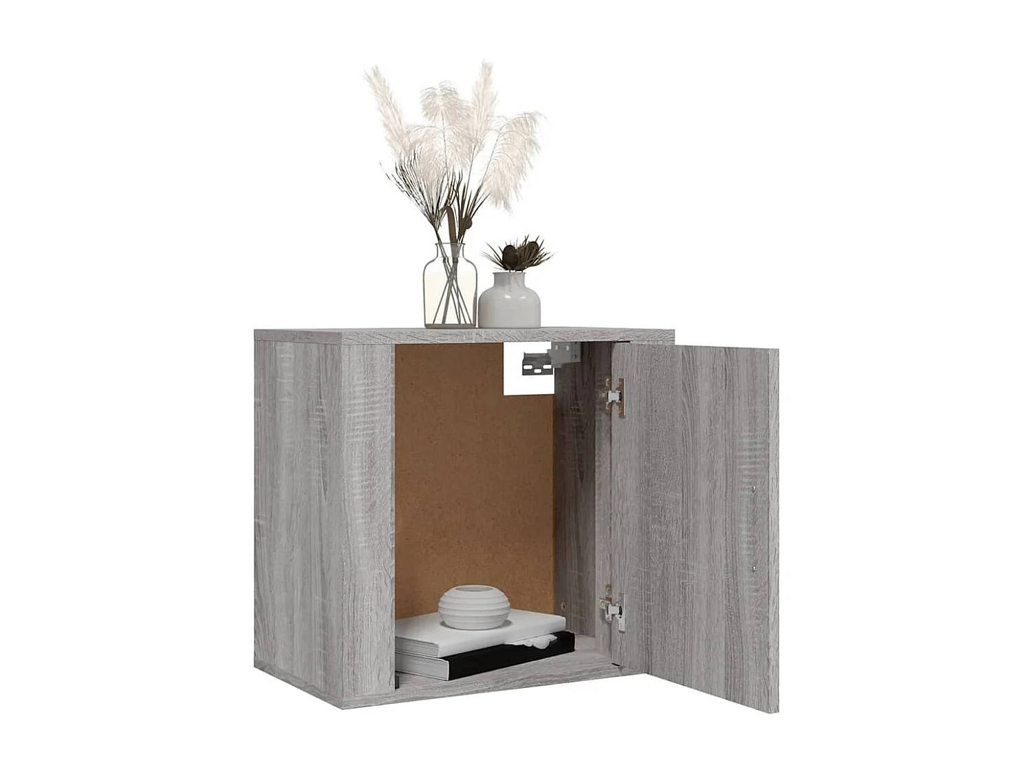 Table de chevet murale Sonoma gris 50x30x47 cm