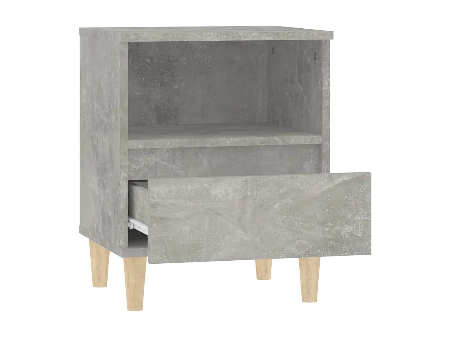 Tables de chevet 2 pcs Gris béton 40x35x50 cm