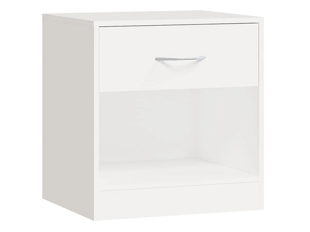 Mesitas de noche con cajón 2 unidades blancas