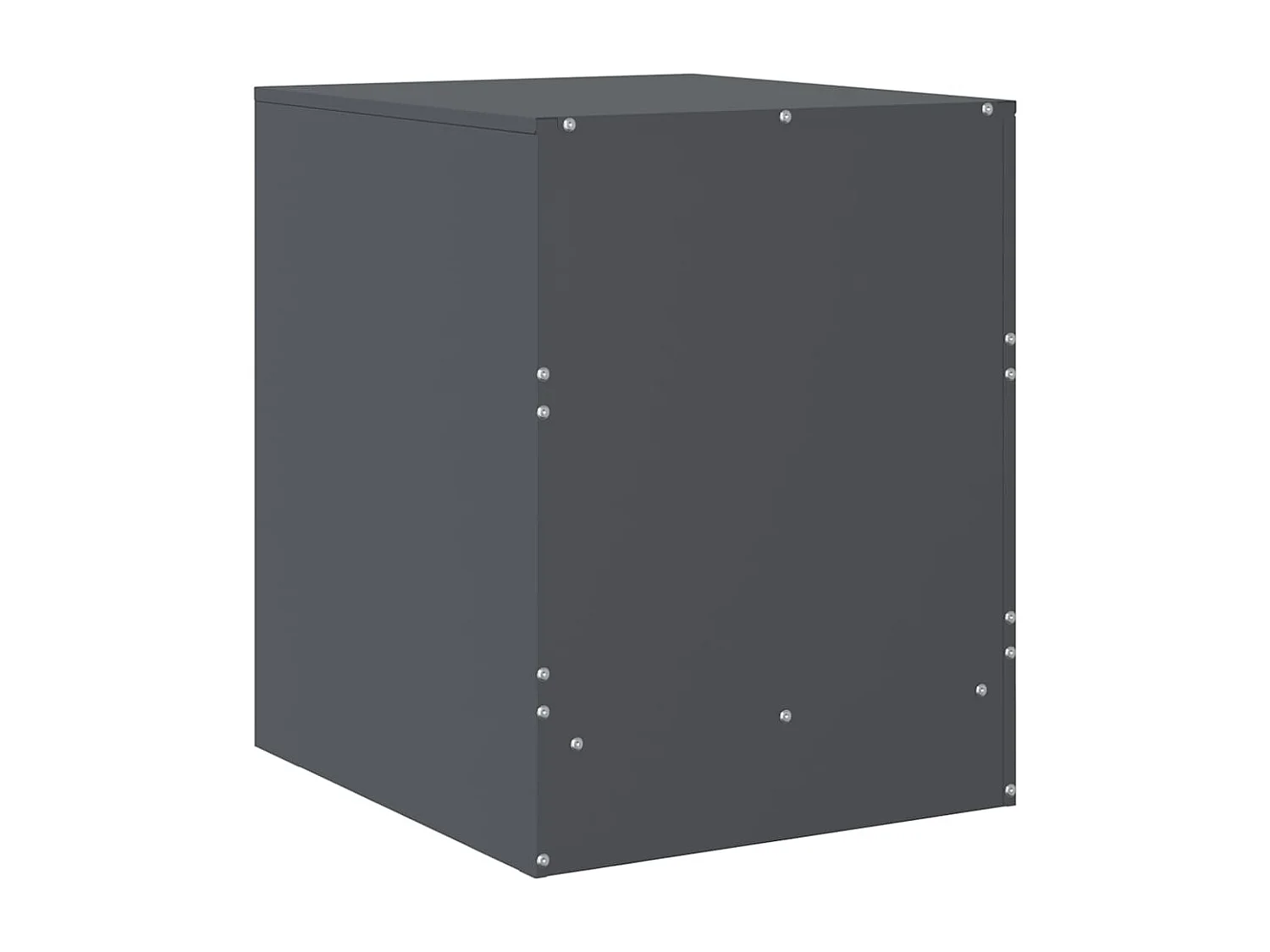 Nachtkastjes 2 st 34,5x39x44 cm staal antracietkleurig