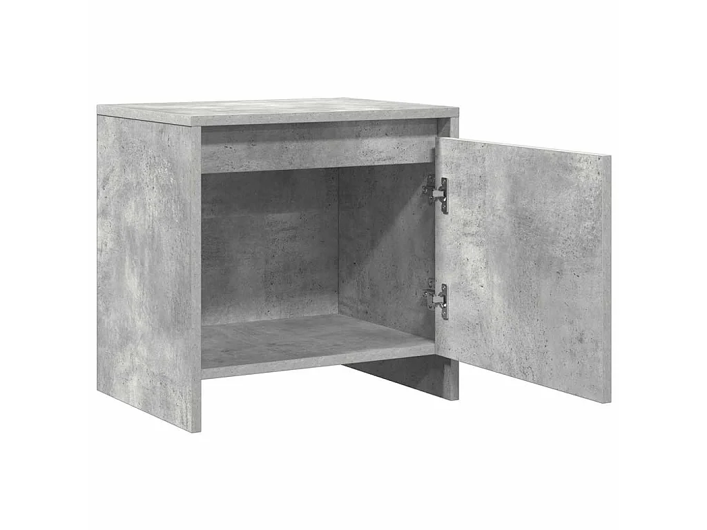 Nachtkastjes 2 st 45x34x44,5 cm bewerkt hout betongrijs