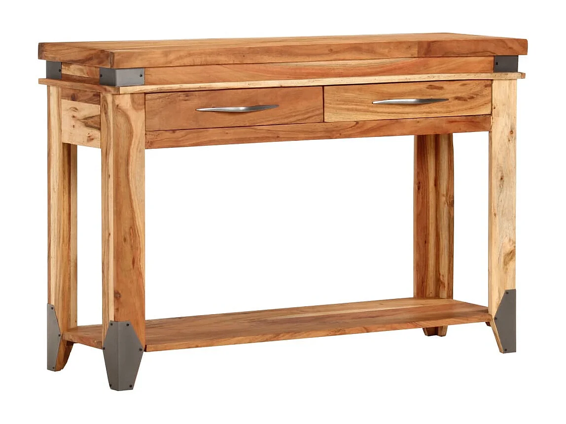 Wandtafel 110x34x74 cm massief acaciahout