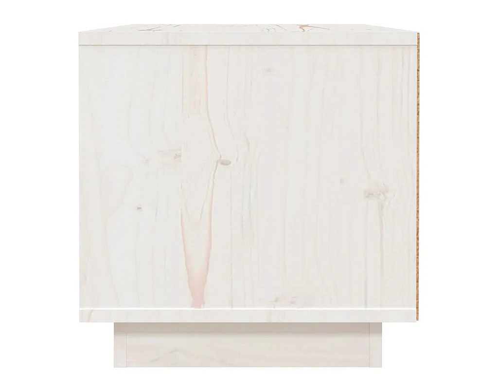Table de chevet Blanc 40x34x35 cm Bois de pin solide