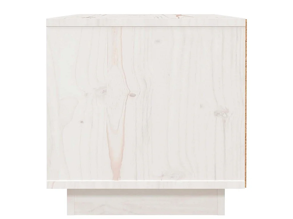 Table de chevet Blanc 40x34x35 cm Bois de pin solide