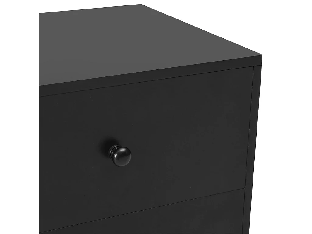 Nachtkastjes 2 st 40x30x50 cm massief grenenhout zwart