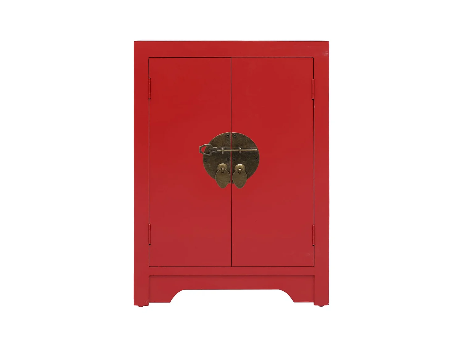 Mesa de cabeceira 38x28x52 cm madeira de paulownia vermelho