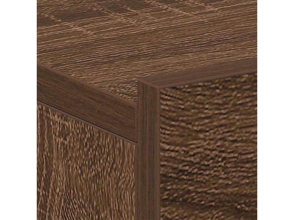 Table de chevet flottante Chêne marron 40x30x15 cm