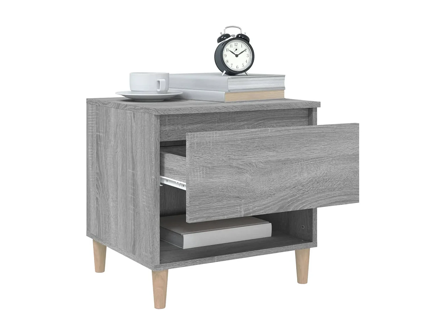 Table de chevet Sonoma gris 50x46x50 cm Bois d'ingénierie