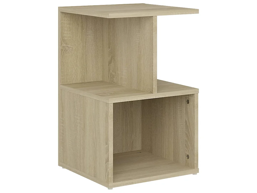 Table de chevet chêne sonoma 35x35x55 cm bois d'ingénierie