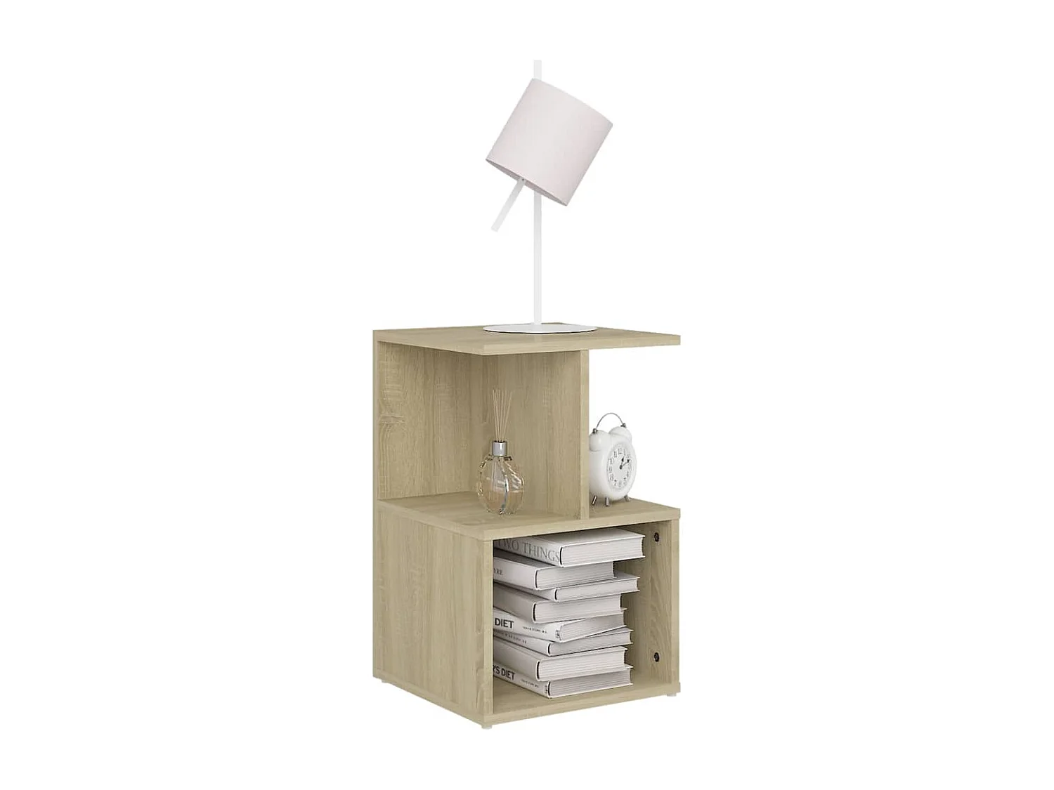 Table de chevet chêne sonoma 35x35x55 cm bois d'ingénierie